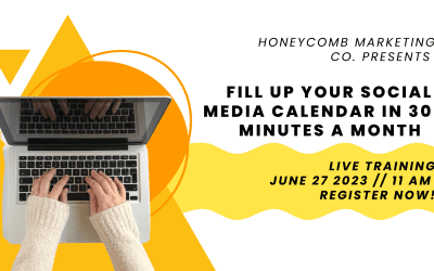 Fill Your Social Media Calendar in 30 Minutes a Month!