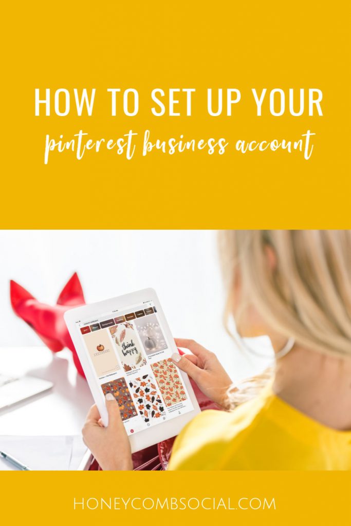 how to set up a pinterest business account